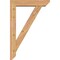 Ekena Millwork Traditional Slat Smooth Bracket w/ Offset Brace, Western Red Cedar, 5 1/2"W x 24"D x 36"H BKT0604X24X36TRA06SWR - alternate 2